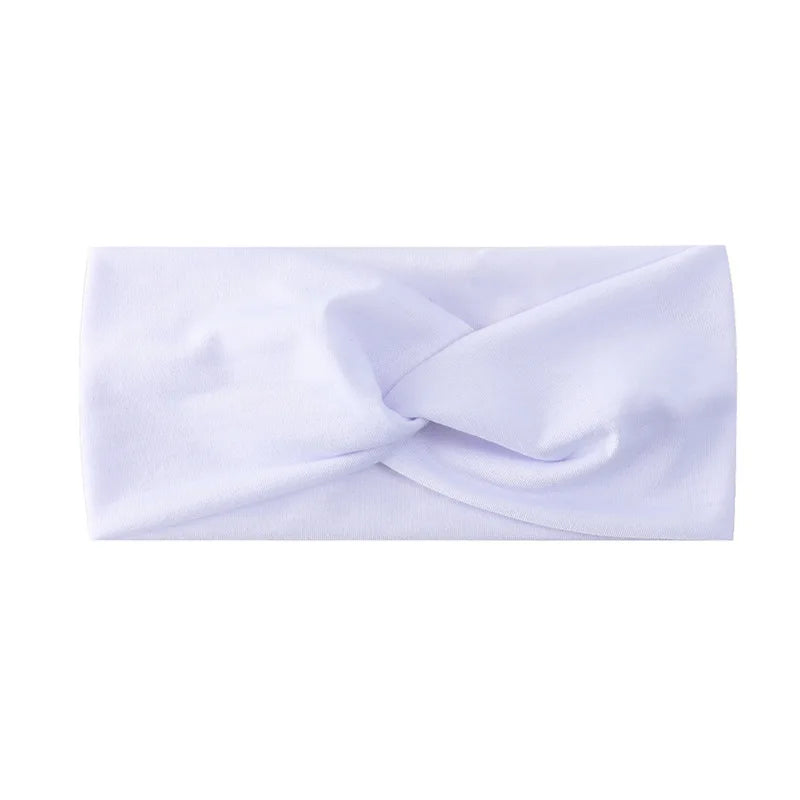 Pilates Elastic Hair Bands Yoga Headband Running Cycling Sweatband Turban Makeup Hair Hoop Makeup Headwrap Women