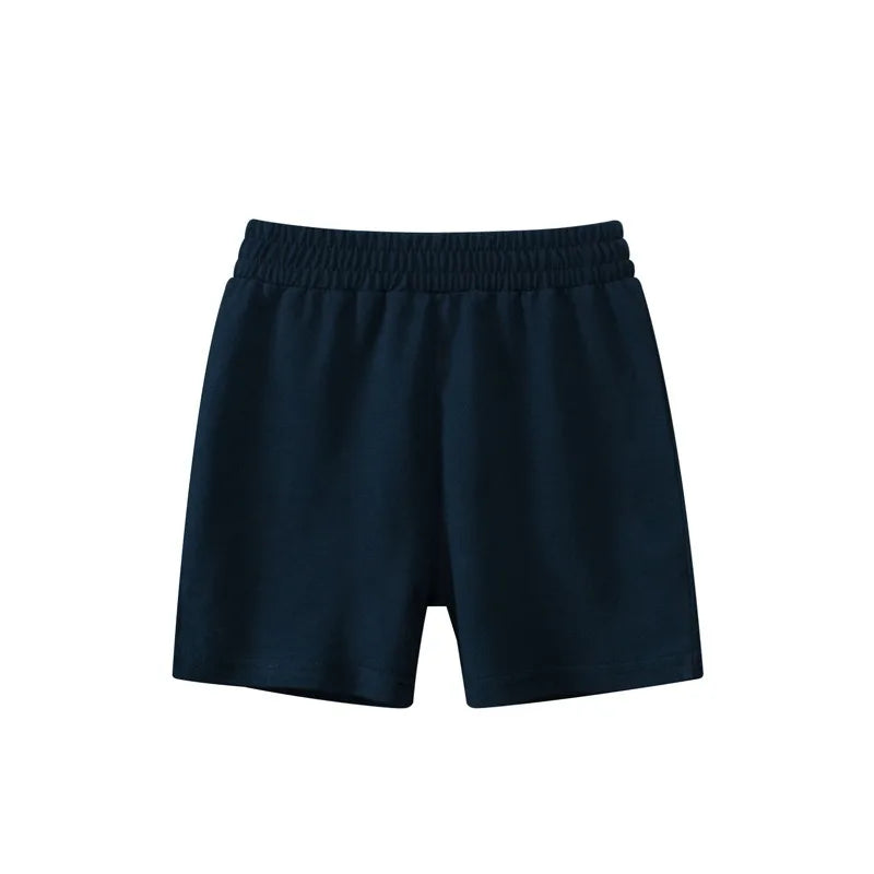 2025 Children Shorts 100% Cotton Pants Solid Color Sport Casual Knickers for 1-9 Years Kids Boys Girls