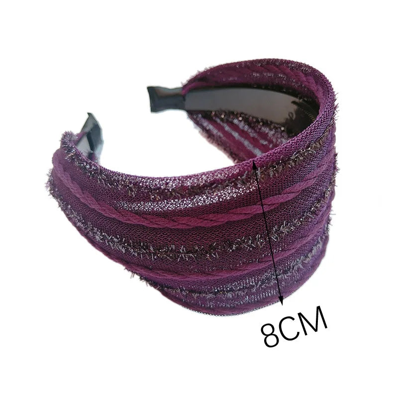 Wide Chiffon Fabric Hairband Women Hair Band Hair accessories For Lady
