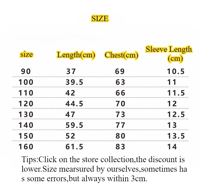 New Summer Children's T-shirts for Boys and Girls Round Neck Casual Short Sleeves for Kids Student Fashion Tops
