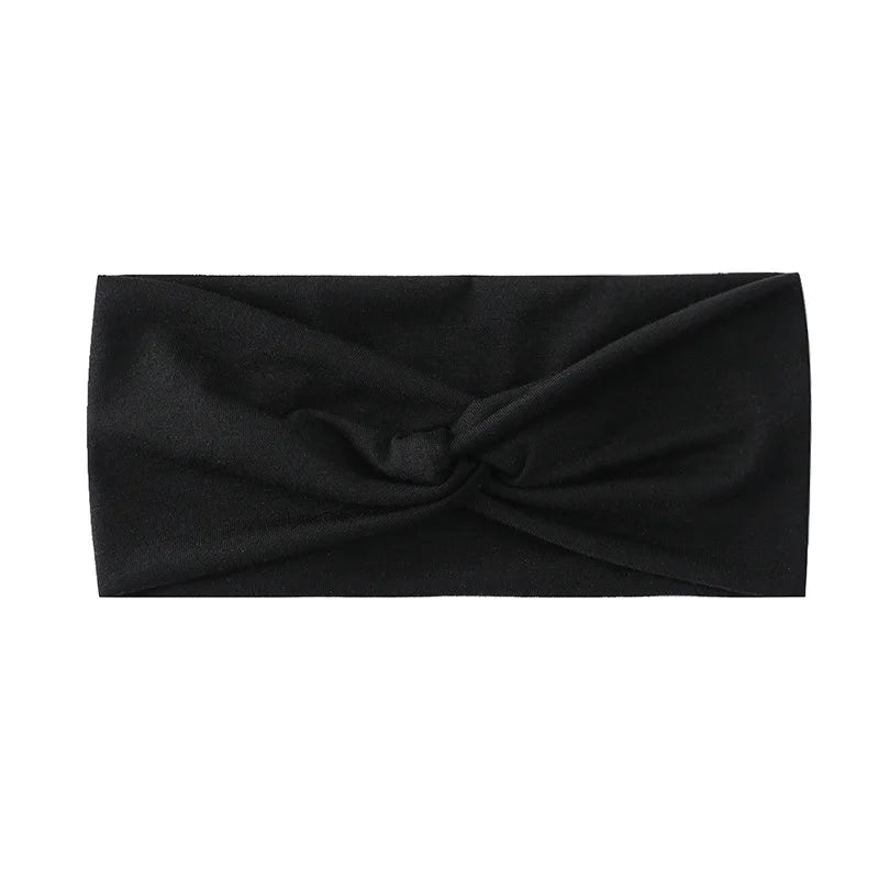 Pilates Elastic Hair Bands Yoga Headband Running Cycling Sweatband Turban Makeup Hair Hoop Makeup Headwrap Women
