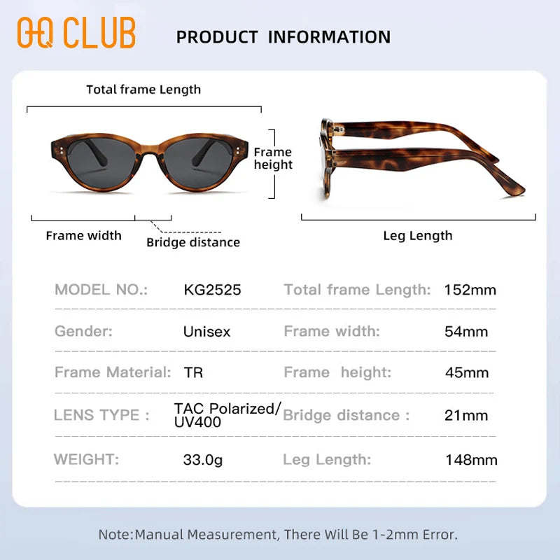 O-Q CLUB Women's Sunglasses Eyepieces Sunglass Woman Men Sun Glasses in Trend Luxury Brands High Quality Zonnebril Dames Lunette