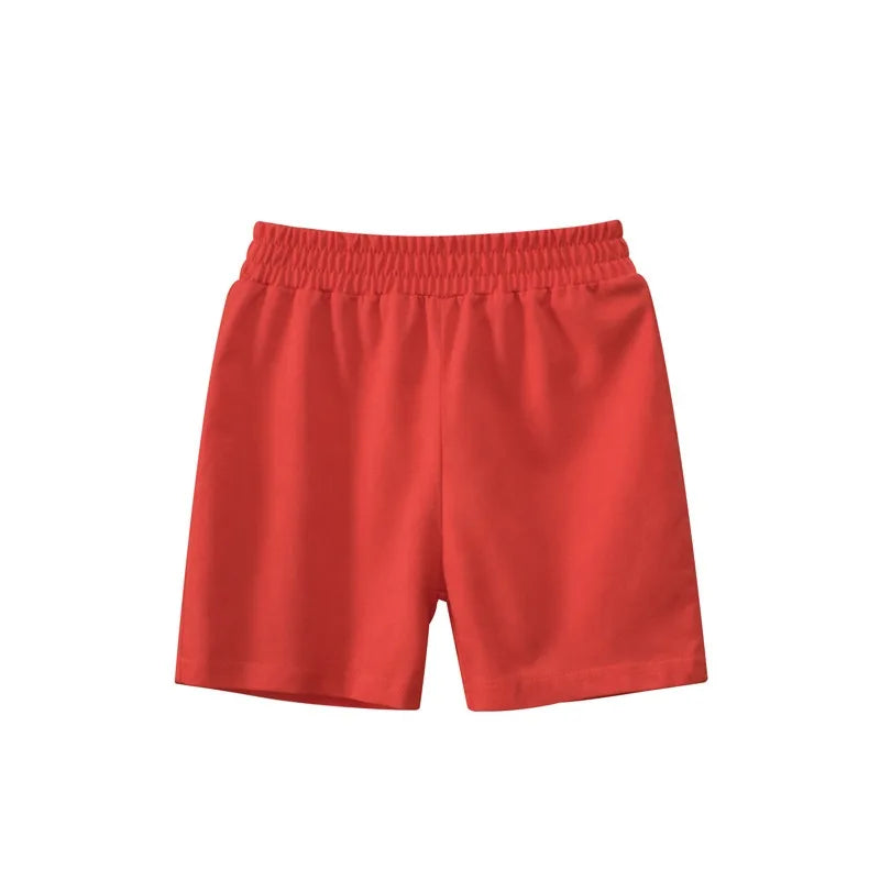 2025 Children Shorts 100% Cotton Pants Solid Color Sport Casual Knickers for 1-9 Years Kids Boys Girls
