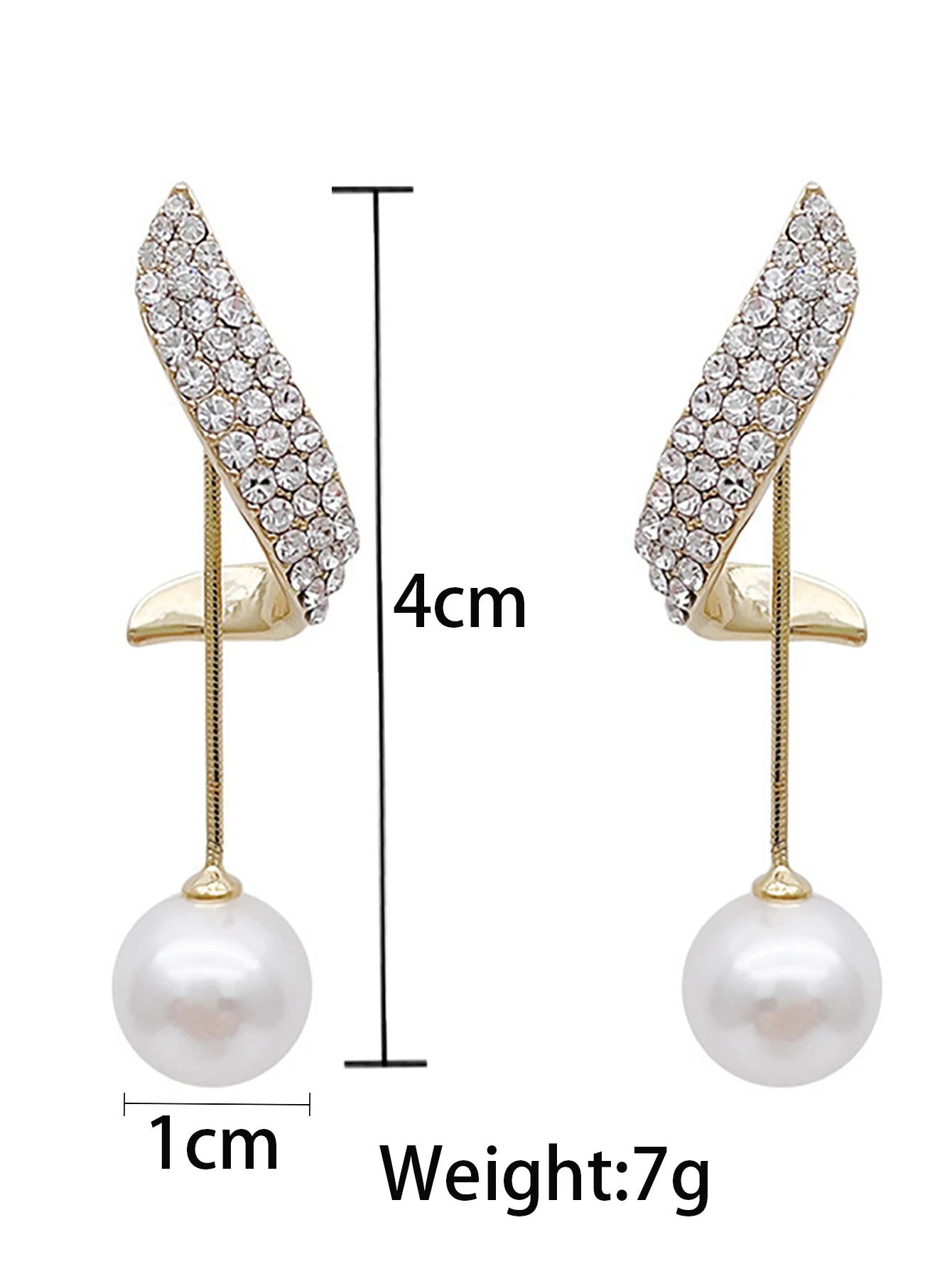 2 Pieces Of Women's Trendy And Elegant Pearl Tassel Earrings, Outdoor Travel, Carnival, Party, Holiday Dressing Gifts -SMT034