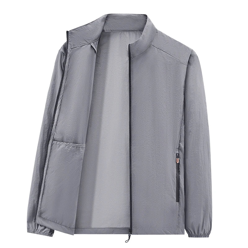 2025 sunscreen clothing men's summer jacket thin breathable fishing skin suit men's sunscreen clothing