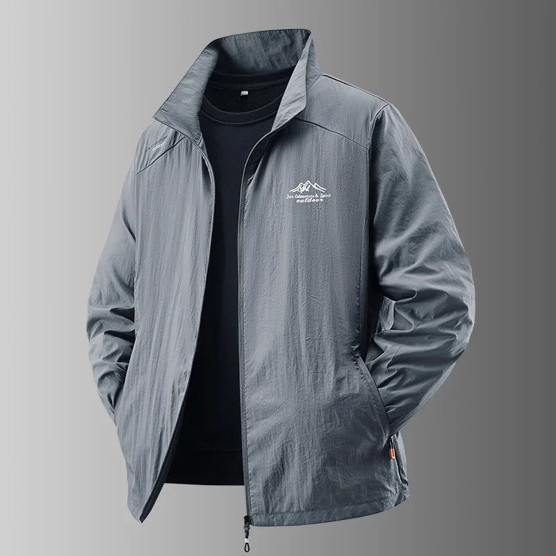 Summer Men's Sun Protection Casual Breathable Sports Windproof Water Resistant Ultrathin Jacket Outdoor Fishing Skin Clothing