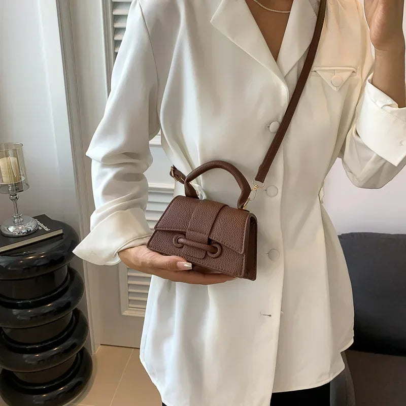 Trend Shoulder Bags Womens Solid Advanced Crossbody Bag Shoulder Clutch Bag Fashion Mini Purse Shopping Cosmetic Storage Handbag