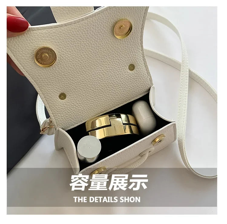 Trend Shoulder Bags Womens Solid Advanced Crossbody Bag Shoulder Clutch Bag Fashion Mini Purse Shopping Cosmetic Storage Handbag