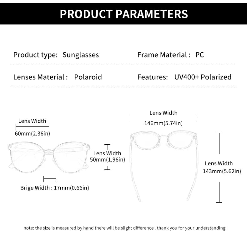 2025 GCV Polarized Lady Sunglasses Cat Eye Fashion Sun Glasses Luxury Woman Female Brand Ultralight Frame Tourism Party Leisu