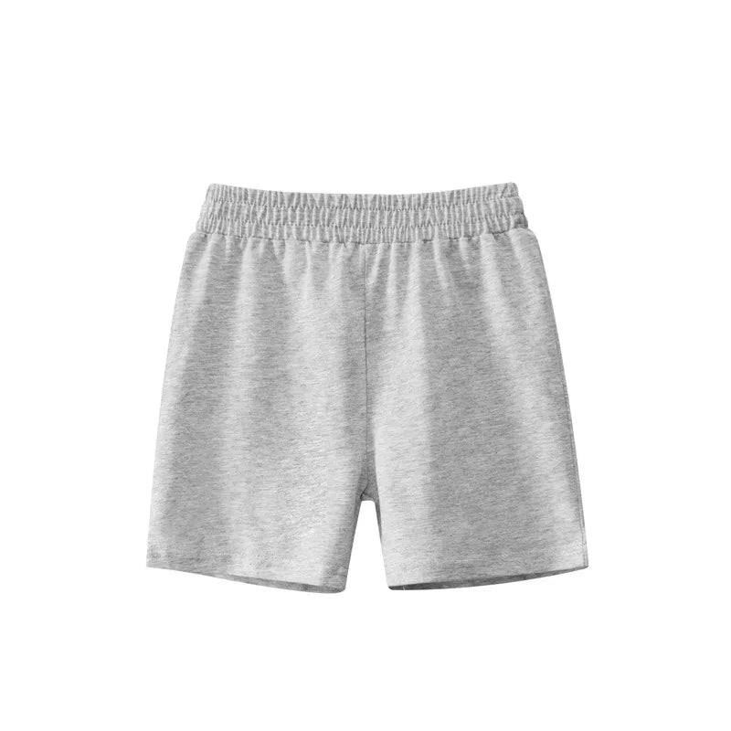 2025 Children Shorts 100% Cotton Pants Solid Color Sport Casual Knickers for 1-9 Years Kids Boys Girls