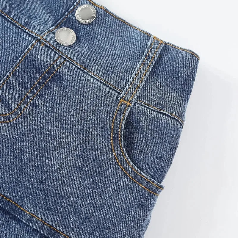 Baby Kids Denim Skirt Summer Fashion Casual All-match Blue A-line Skirt for Girls Elastic Waist Teen school Children Dance Skirt
