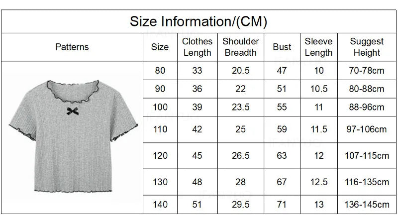 Girl Baby Thin Knit Ruffle Lace Short Sleeve T-shirts 2025 Summer New Girls Kids Bow Tops Sweet Cute Student Children Clothing