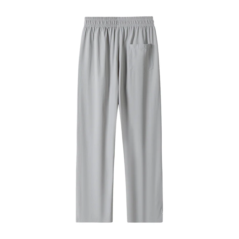 Extra Long 120cm Lce Silk Men's Pants Summer Thin 190 Tall Straight Leg Pants Men's Extended 115 Large Men's Pants
