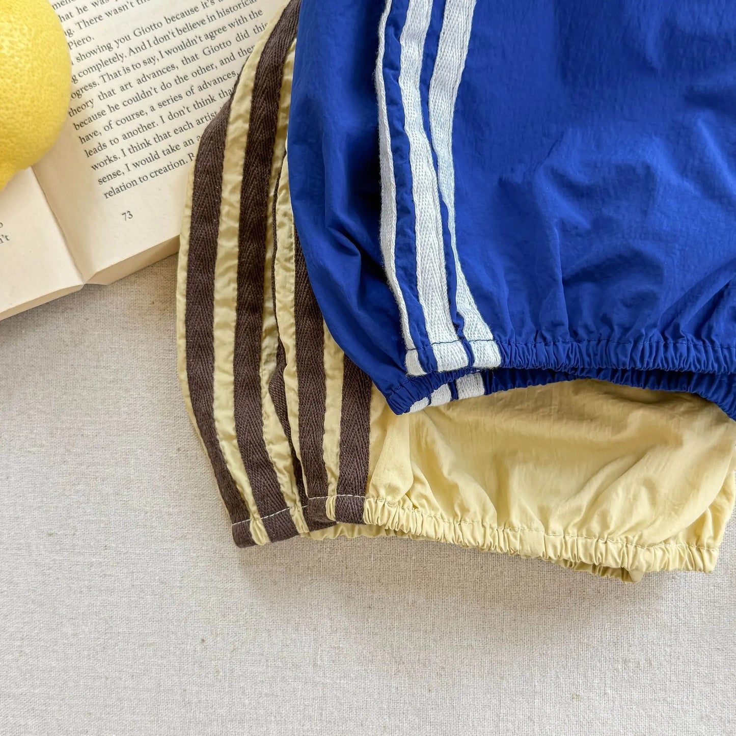2025 Summer New Children Loose Shorts Girls Striped Shorts Cotton Breathable Boys Casual Pants Fashion Kids Clothes