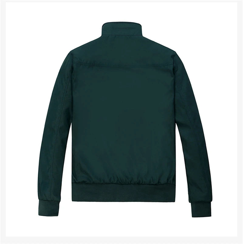 2024 Fashion Autumn Jackets Men Casual Solid Color Bomber Jacket Men New in Outwears Baseball Overcoat Clothing Men's Jacket 6XL