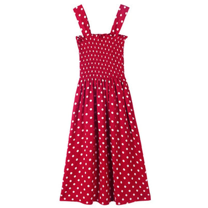 Women's Dresses 2024 Summer Fashion Loose None Sleeve Polka Dot Shoulder Plus Size Casual Dress Sexy Dresses