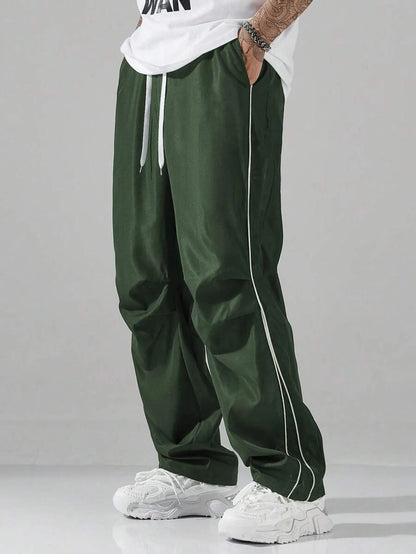Men's High Street Workwear Outdoor Waterproof Assault Pants Sports Casual Pants Loose Straight Multi-pocket Breathable