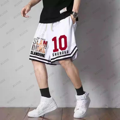 Summer 3D Anime Slam Dunk Print Men Baskerball Short Pants Jersey Casual Beach Fitness Fashion Sports Training Kid/Adult Shorts