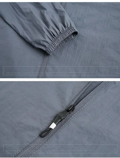 Summer Quick Drying Breathable Jacket Man Outdoor Ultra Thin Sunscreen Casual Skin Coats Fishing Climbing Hiking Anti UV Outwear