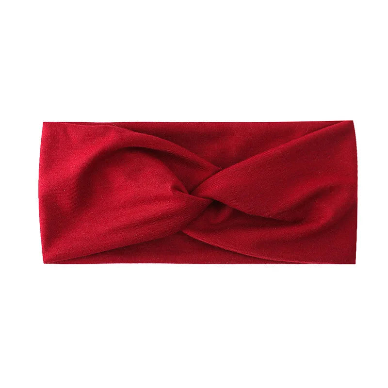 Pilates Elastic Hair Bands Yoga Headband Running Cycling Sweatband Turban Makeup Hair Hoop Makeup Headwrap Women