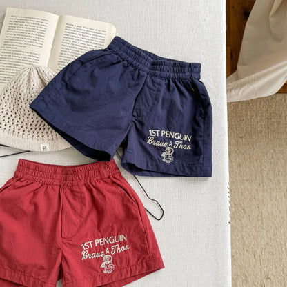 6093 Children's Pants 2025 Summer New Korean Quick-drying Shorts for Girls and Boys 1-7Year Kid's Shorts