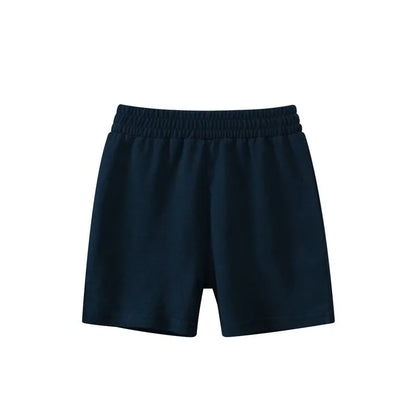2025 Children Shorts 100% Cotton Pants Solid Color Sport Casual Knickers for 1-9 Years Kids Boys Girls