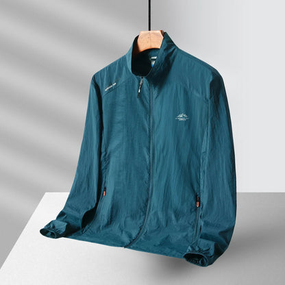 Summer Men's Sun Protection Casual Breathable Sports Windproof Water Resistant Ultrathin Jacket Outdoor Fishing Skin Clothing