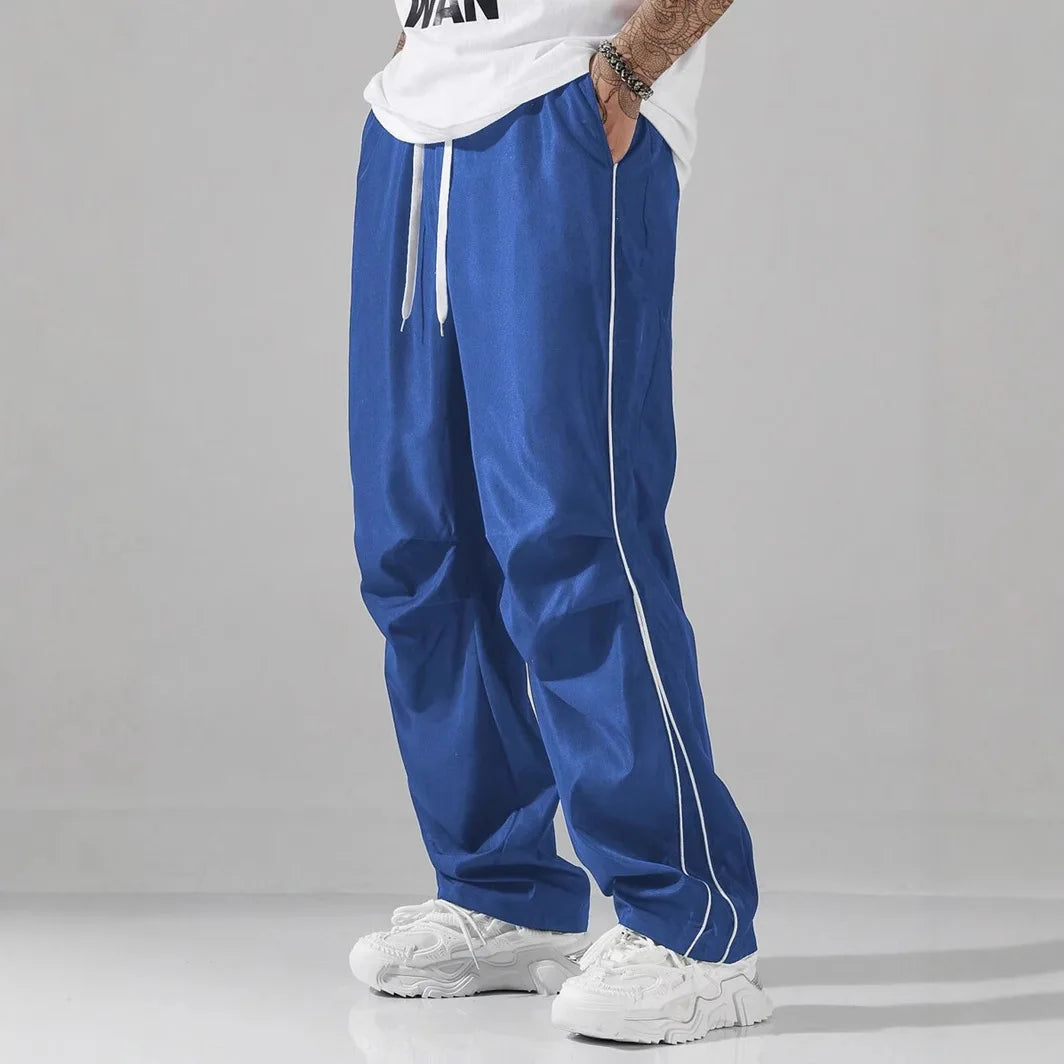 Men's High Street Workwear Outdoor Waterproof Assault Pants Sports Casual Pants Loose Straight Multi-pocket Breathable