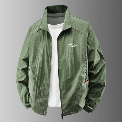 Summer Men's Sun Protection Casual Breathable Sports Windproof Water Resistant Ultrathin Jacket Outdoor Fishing Skin Clothing