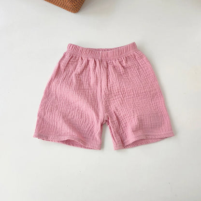 Children's Clothing Baby Girls Boys Cotton Yarn Short Pants Summer Kids Girls Soft Breathable Five-point Pants For Girl Shorts