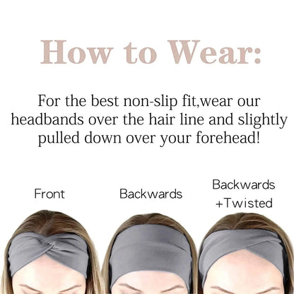 Pilates Elastic Hair Bands Yoga Headband Running Cycling Sweatband Turban Makeup Hair Hoop Makeup Headwrap Women