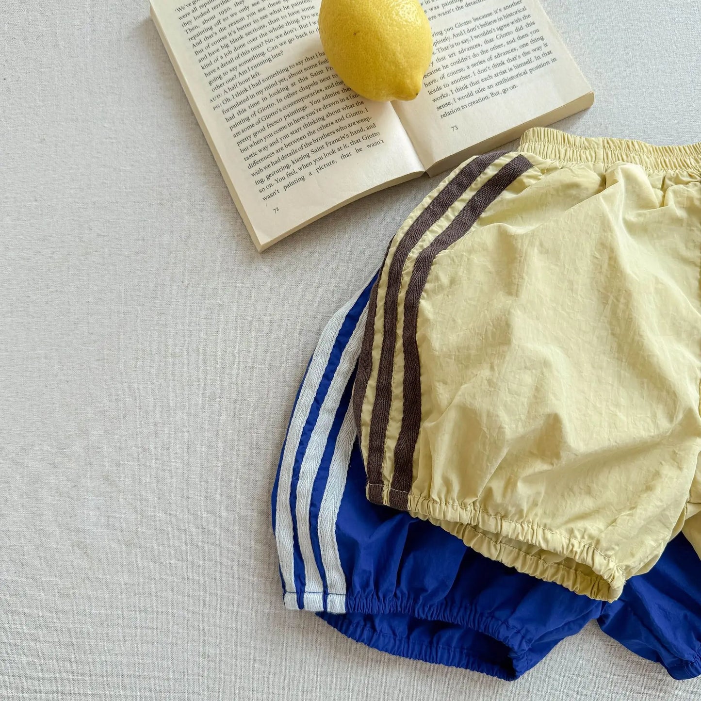 2025 Summer New Children Loose Shorts Girls Striped Shorts Cotton Breathable Boys Casual Pants Fashion Kids Clothes