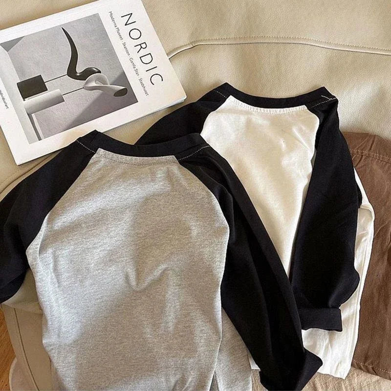 2025 Spring Baby Cartoon Wolf T-Shirts Kids Boys Girls Cotton Long Sleeve Top Clothes For 1-8Y Children'S Casual Outfit Pullover