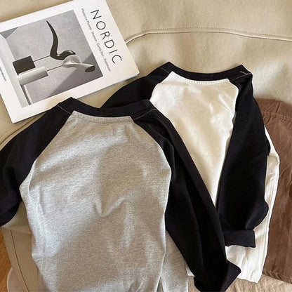 2025 Spring Baby Cartoon Wolf T-Shirts Kids Boys Girls Cotton Long Sleeve Top Clothes For 1-8Y Children'S Casual Outfit Pullover