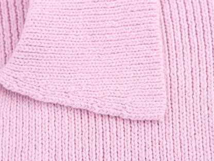 DEEABAE Women's Korean Casual Style Sweet And Pure Desire Bow Decoration Knitted Short Sleeved Lapel Top