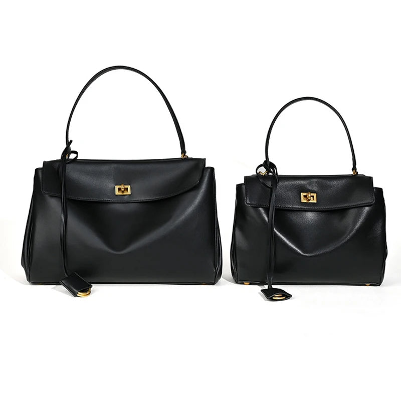 Woman Bags 2025 Luxury Brand Rodeo Spring Autumn Genuine Leather Women Totes Commute Gold Buckle Women Shoulder HandBags