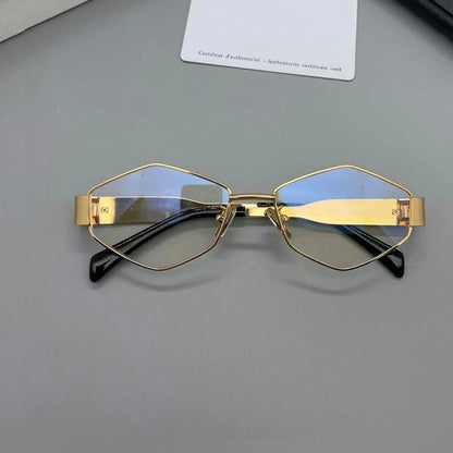 Vintage Special-Shaped Sunglasses Women Men Square Sun Glasses Female Retro Polygon Oculos De Sol ﻿for Male Eyeglass Eyewear