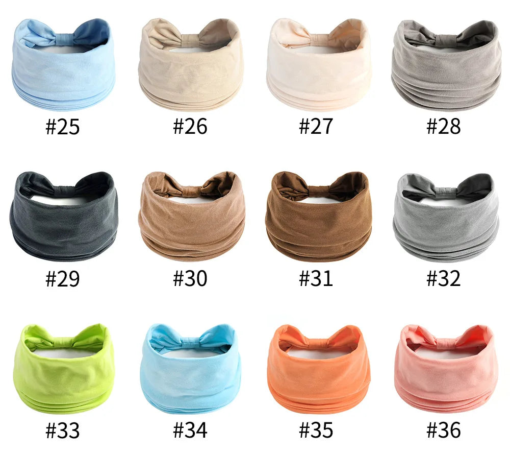 Bohemian European and American Sports Headband Women's Wide Yoga Elastic Running Hair Accessories Headwear