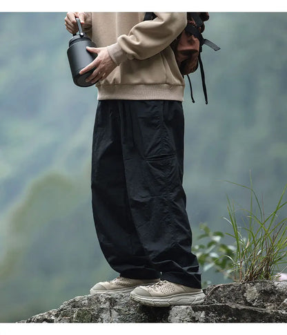 TFETTERS Autumn Cargo Pants Men 2025 100% Nylon Safari Style Solid Double Side Pockets Men Pants Outdoors Tourism Men Clothes