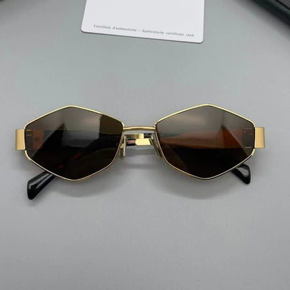 Vintage Special-Shaped Sunglasses Women Men Square Sun Glasses Female Retro Polygon Oculos De Sol ﻿for Male Eyeglass Eyewear
