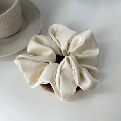 1pcs Women Silk Satin Scrunchies Korean Ladies Girls Elastics Hair Band Ponytail Hold Hair Accessories