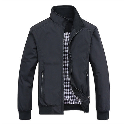2024 Fashion Autumn Jackets Men Casual Solid Color Bomber Jacket Men New in Outwears Baseball Overcoat Clothing Men's Jacket 6XL