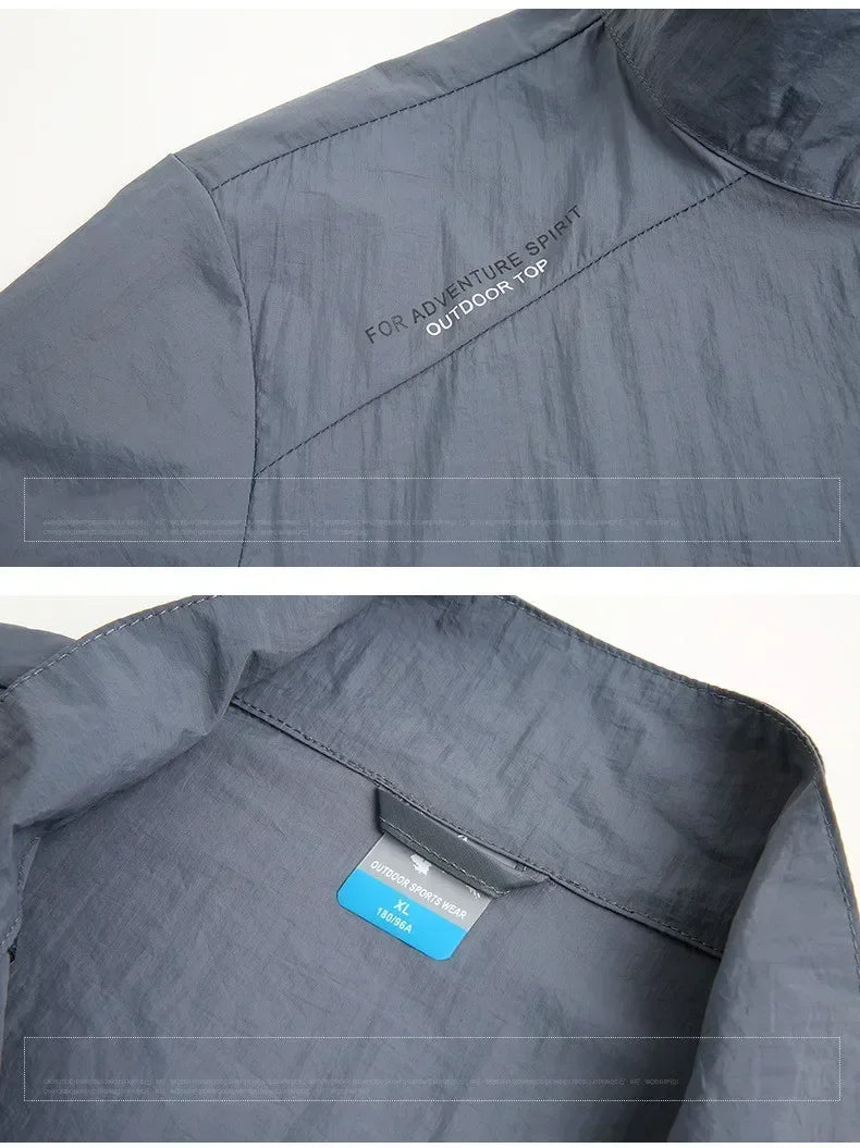Summer Quick Drying Breathable Jacket Man Outdoor Ultra Thin Sunscreen Casual Skin Coats Fishing Climbing Hiking Anti UV Outwear