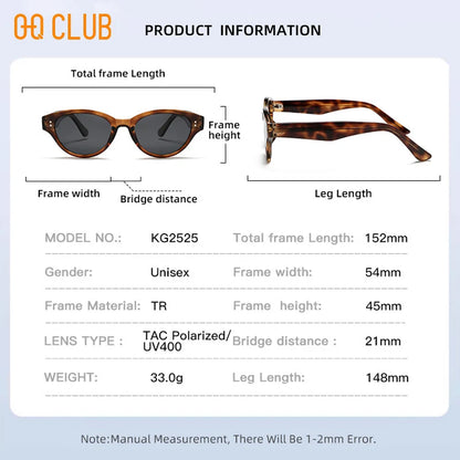O-Q CLUB Women's Sunglasses Eyepieces Sunglass Woman Men Sun Glasses in Trend Luxury Brands High Quality Zonnebril Dames Lunette