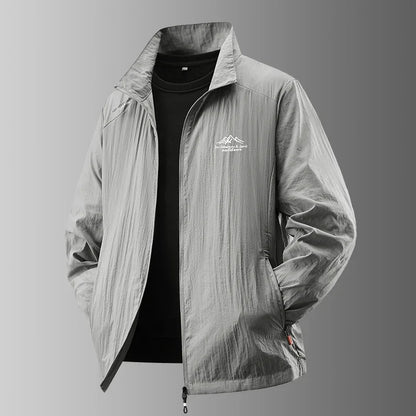 Summer Men's Sun Protection Casual Breathable Sports Windproof Water Resistant Ultrathin Jacket Outdoor Fishing Skin Clothing