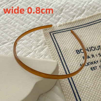 Plastic Translucent Hair Head Hoop Band Headband Women Hairband for girls Non-slip Tooth Hair Bands Headwear Hair Accessories