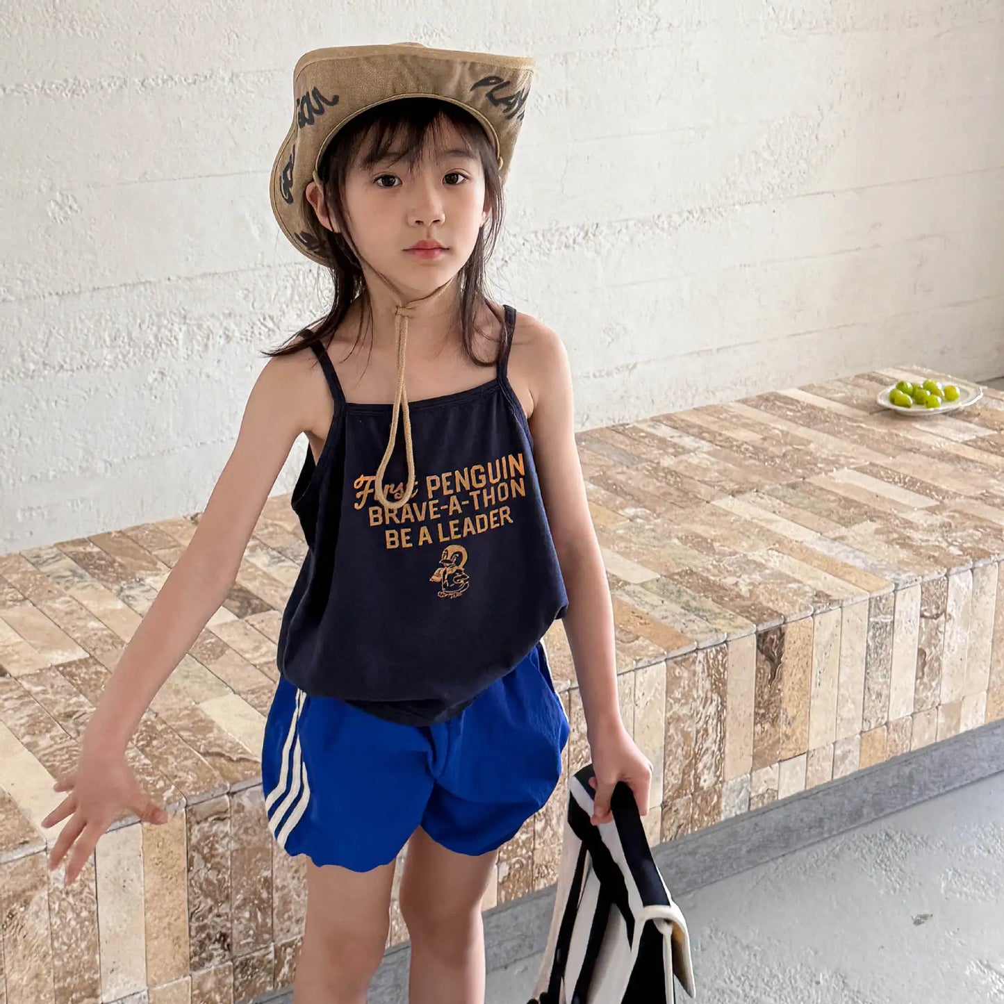 2025 Summer New Children Loose Shorts Girls Striped Shorts Cotton Breathable Boys Casual Pants Fashion Kids Clothes