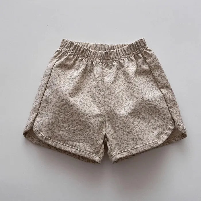 2025 Summer New Children Casual Shorts Cute Dot Plaid Floral Bow Girls Cotton Shorts Baby Boy Solid Shorts Fashion Kids Clothes