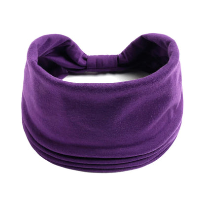 Bohemian European and American Sports Headband Women's Wide Yoga Elastic Running Hair Accessories Headwear