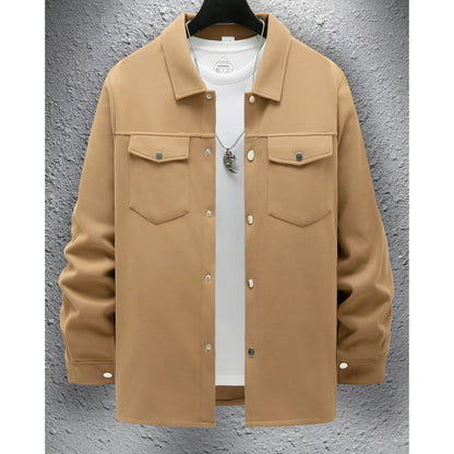 Spring Autumn Business Fashion Harajuku Coats Men Solid Male Clothes Loose Casual Tops All Match Jacket Long Sleeve Outerwear